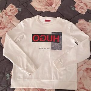 Limited Edition HUGO reverse logo long sleeve Crew Sweartshirt